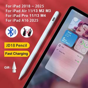 Apple Pencil 2 1 iPad 연필 용 Bluetooth 스타일러스 펜 iPad A16 Air 11 M2 M3 Pro 12.9 10.2 10.9 Mini 6 for Apple Pencil