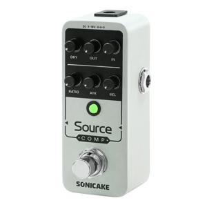SONICAKE 소스 컴프레서 1176 스튜디오 컴프레서 기타 이펙트 페달 아날로그 버퍼드 바이패스 QSS-27