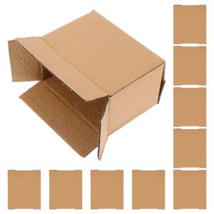 10 Pcs 골판지 포장 상자 이동 카톤 배송 골판지 재사용 가능한 안전 포장 우편물 컨테이너