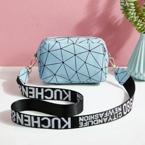 새로운 새첼 가방 레이저 숄더 스퀘어 백 PU 가죽 크로스바디 백 메신저 백 여성용 스몰 트렌디 볼사 백 2025