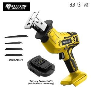 무선 전기 왕복 톱 목재 금속 절단 톱 리튬 배터리 세이버 톱 Dewalt 20V BatteryPin 용 휴대용 톱 도구