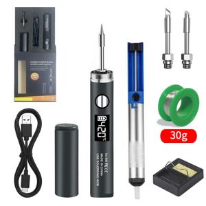 USB 납땜 인두 5V 8W 리튬 배터리 휴대용 수리 용접 도구 전기 납땜 인두 납땜 스테이션 솔더 와이어