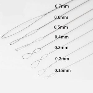 2 개/몫 스테인레스 스틸 큰 눈 구슬 바늘 구슬과 진주에 대 한 쉬운 스레드 문자열 코드 핀 DIY Jewellry 만들기 도구