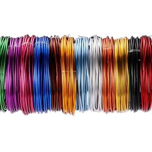 2-10m 0.6/0.8/1.0/1.2/1.5/2/2.5/3mm 알루미늄 와이어 색상 DIY 쥬얼리에 대 한 금속 코드를 그린 결과 액세서리 만들기