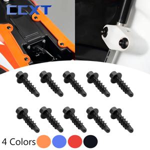 10Pcs 먼지 자전거 셀프 태핑 나사 볼트 키트 KTM XC XCF SX SXF EXC XCW EXCF TPI 6 일 125-530cc 2004-2019 2020 2021 2022