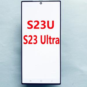 슈퍼 아몰레드 S23U LCD, 삼성 S23 울트라 5G S918E S918B S918U LCD 디스플레이 터치 스크린, 도트 포함 프레임 디지타이저 어셈블리