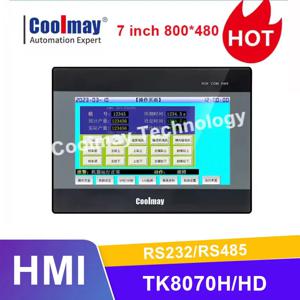 쿨메이 7인치 TK8070H/HD HMI 터치스크린 LCD 패널 800*480 해상도 RS232 RS485 HMI 터치 패널 자동 제어용