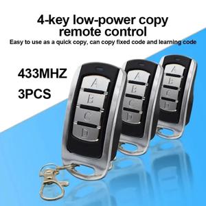 3pcs 차고 원격 전자 게이트 제어 433mhz 게이트 키 Fob 명령 손 송신기 셔터 도어의 무선 원격 제어