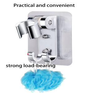 흡착컵으로 고정하는 욕실 및 자가 접착식 샤워 헤드 막대 손잡이 홀더 브래킷 조절 가능한 지지대 액세서리