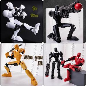 3D 프린트 T13 액션 피규어 ABS 다관절 이동식 마네킹 장난감, 데스크탑 장식, 업그레이드 된 모양 변경 로봇