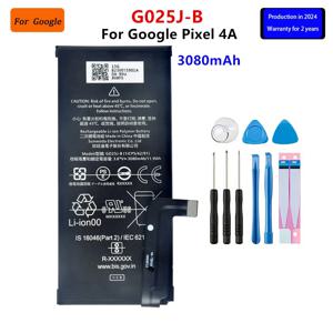 100% 정품 G025J-B 교체 배터리, Google Pixel 4A Pixel4A 용, 정품 최신 생산 휴대폰 배터리 및 도구, 3080mAh