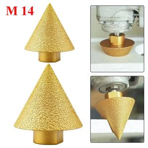 M14 스레드 다이아몬드 베벨 모따기 비트 38/50mm 콘 펀칭 확장 드릴 비트 그라인딩 휠 세라믹 타일 모따기