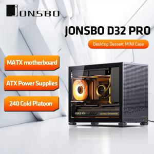 JONSBO D32 PRO 검정색 MATX 데스크탑 소형 PC 케이스 투명 조절 가능 마더보드 ATX 전원 240 수냉 корпус пк ケース