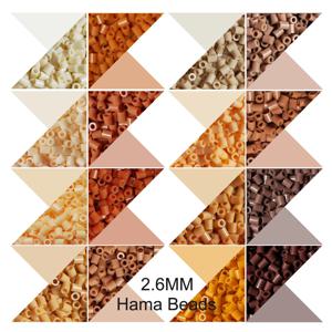 2.6mm 미니 비즈 1000PCS 브라운 색상 픽셀 아트 퓨즈 비즈 어린이 선물 하마 비즈 Diy 퍼즐 철 비즈