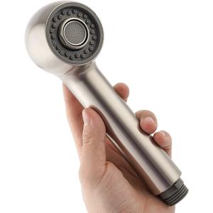 주방 수도꼭지 샤워 헤드 푸시 버튼 스위칭 기능이 있는 풀아웃 분무기 2가지 물 모드 ABS 소재 G1/2 커넥터