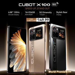 5G스마트폰 Cubot X100, 안드로이드 15, Dimensity 7025, 6nm, 2.5GHz, 6.88인치 120Hz 화면, 16GB RAM (8GB+8GB 확장 메모리), 256GB 저장공간, 64MP 카메라, 5100mAh 배터리, 듀얼 스피커, smartphone android 15, NFC, GPS