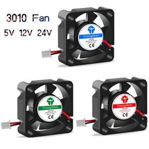 3D 프린터 부품 3010 팬 30MM 30x30x10MM 12V 5V 24V 2 핀 DC 쿨러 소형 냉각 팬 DIY Reprap j-head hotend