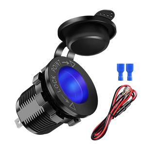 12V/24V 자동차 시가 라이터 소켓 방수 해양 ATV RV 시가 라이터 플러그 소켓 전원 공급 장치 소켓 콘센트 어댑터