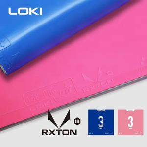 오리지널 LOKI RXTON 1&3 블루 핑크 탁구 고무 여드름이 있는 끈끈한 탁구 고무(강력한 탄성 스폰지 포함)