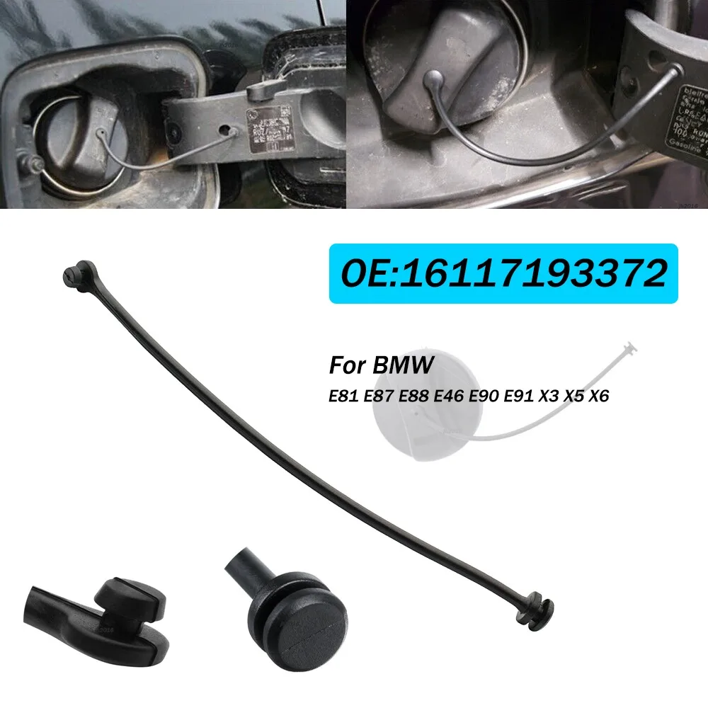 1개 연료 탱크 캡 밴드 코드 연료 탱크 캡 케이블 와이어 BMW E81 E87 E88 E46 E90 E91 X3 X5 X6 16117193372용