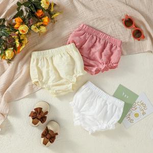 새로운 Fahion Baby Girls 솔리드 짧은 바지 3pcs 여름 캐주얼웨어