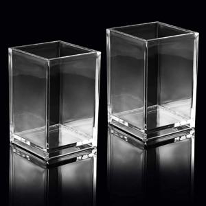 1/2/4/10 PCS 책상에 대 한 아크릴 펜 홀더 아크릴 연필 홀더 지우기 메이크업 브러쉬 홀더 편지지 주최자