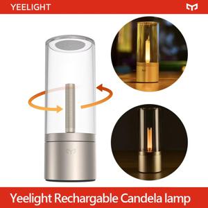 Yeelight 충전식 촛불 조명 촛불 주변 조명 LED 야간 조명 회전식 디밍 매우 긴 대기 1800K 따뜻한 조명