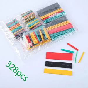 328PCS 부드러운 다채로운 박스형 열 수축 튜브 빠른 배달 절연 열 수축 튜브 방수 난연 슬리브