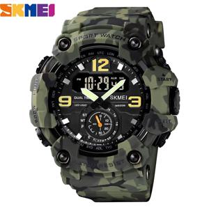 SKMEI 1637 남성용 군용 시계 위장 방수 스포츠 스타일 디지털 손목 시계 스톱워치 Mens Clock Montre Homme 1155