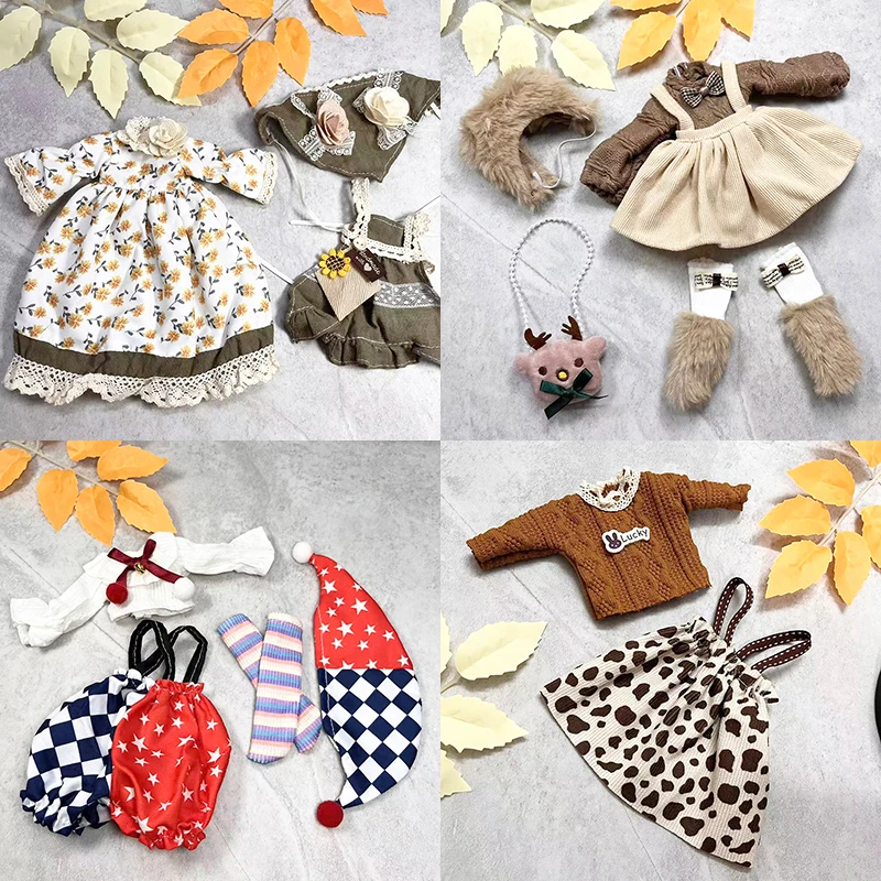 30CM BJD 인형 옷 소녀 드레스 메이크업 귀여운 어린이 인형 집 액세서리 휴머노이드 인형 소녀 선물 생일 선물 DIY 장난감