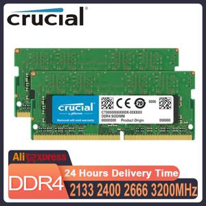 노트북 및 맥북용 Crucial RAM 메모리 키트, 32GB, 2x16GB, DDR4 16GB, 3200MHz, 2400MHz, 2666MHz, 2133MH, DDR4 16GB, 2400MHz