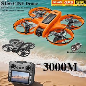 새로운 원본 S156 드론 8K WIFI GPS 전문 HD 항공 사진 원격 제어 항공기 HD 듀얼 카메라 Quadcopter 장난감 UAV