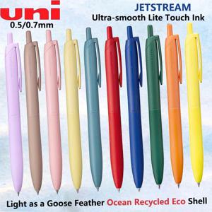 새로운 Uni Jetstream 볼펜 라이트 터치 잉크 미끄럼 방지 매우 부드럽고 조용한 쓰기 젤 펜 한정 품질 일본 문구