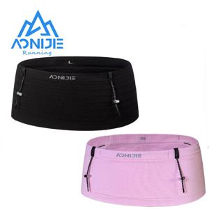 AONIJIE W8116 짠 탄성 스포츠 허리 팩 남성 여성 트레일 러닝 벨트 수화 허리 가방 전화 홀더 체육관 피트니스 마라톤