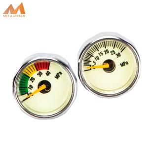 5Mpa 10Mpa 20Mpa 30Mpa 35Mpa 40Mpa 펌프 다이빙 밸브 25mm M8x1 스레드 1 인치 미니 압력 게이지 M10x1 스쿠버 압력계 2 개/세트