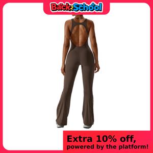 솔리드 요가 점프 슈트 원피스 복장 피트니스 바디 슈트 운동복 여성용 Sportwear 여성 엉덩이 리프팅 세트 Activewear