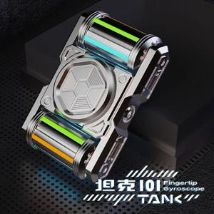 탱크 101 금속 Edc 컷 손가락 Fidget 장난감 회 전자 블랙 기술 감압 유물 소년 놀이 장난감 크리 에이 티브 선물 Fidget 장난감