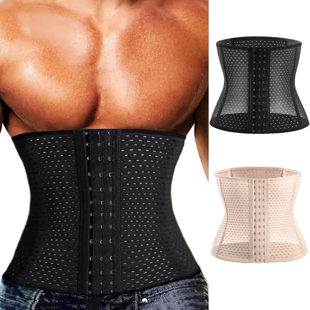 남성 바디 Shapewear 컨트롤 배 슬리밍 배꼽 밴드 쉐이핑 셰이퍼 플랫 복부 허리 트레이너 체육관 피트니스 압축 코르셋