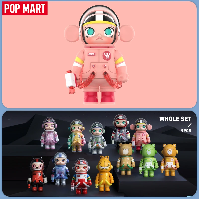 팝 마트 메가 스페이스 몰리 100% 시리즈 3 미스터리 박스 1PC/9PCS POPMART 블라인드 박스 액션 피규어 귀여운 장난감