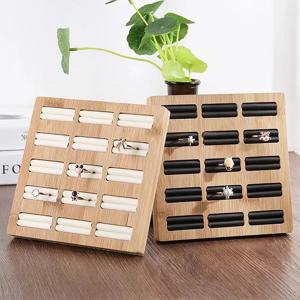 1개, 대나무 반지 보관함, 보석, 귀걸이, 반지 보관 및 배열에 사용됨