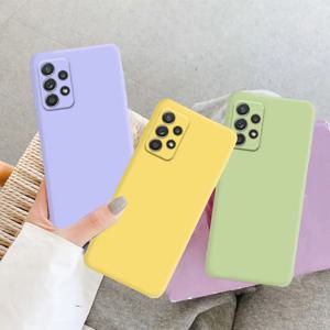 삼성 갤럭시 A13 4G 케이스, 무광 실리콘 후면 커버, Fundas Coque