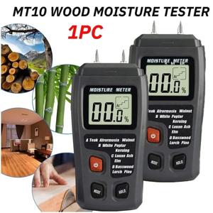 대형 LCD 디스플레이가 있는 디지털 목재 습기 계량기, 목재 습기 감지기, MT10 2 핀, 0-99.9% 목재 습도 테스터