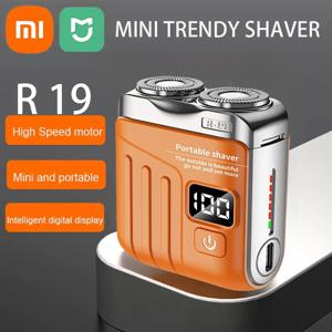 Xiaomi 전기 스마트 면도기 미니 듀얼 블레이드 디지털 디스플레이 충전식 면도기 가정용 자동차 면도기 강력한 남성용 선물 면도기