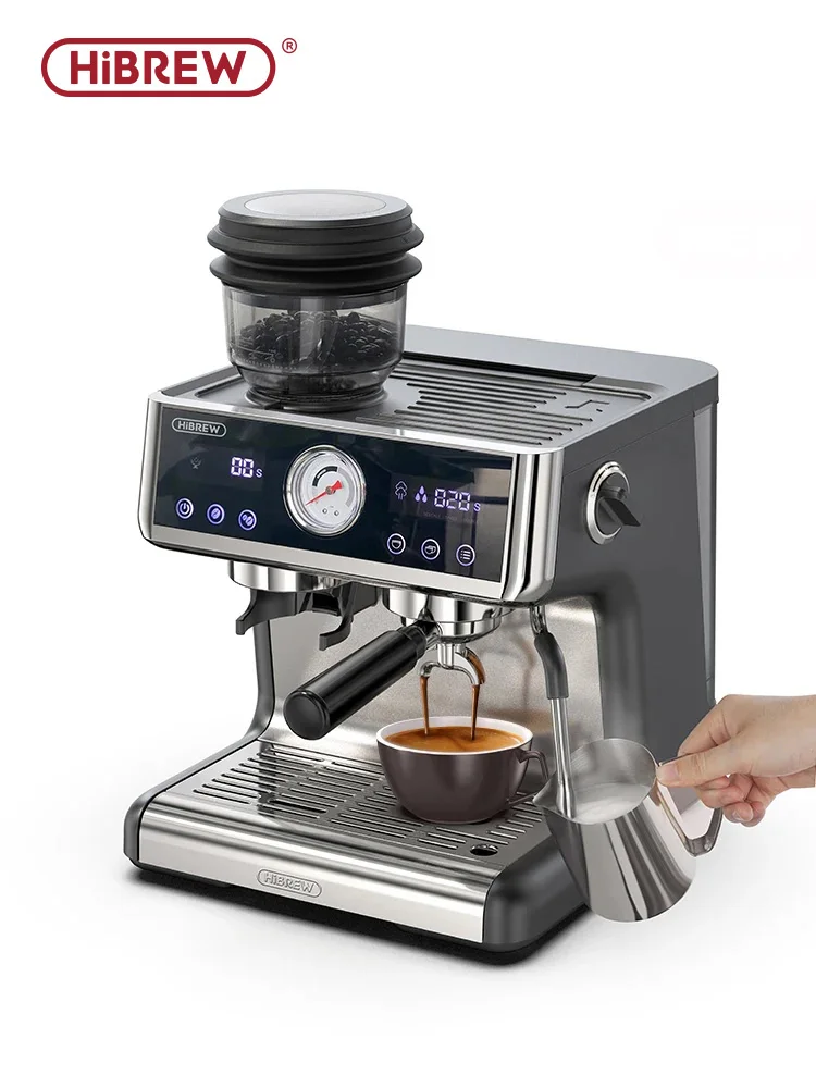 HiBREW 듀얼 보일러 시스템 Barista Pro 20Bar Bean to Espresso Cafetera 커피 머신(카페 호텔 레스토랑 H7A용 풀 키트 포함)