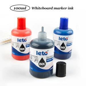 1 상자 100ml 화이트 보드 마커 잉크 리필 유체 빨간색 파란색 검정색 녹색 색상 모든 지울 수있는 화이트 보드 마커와 호환 가능