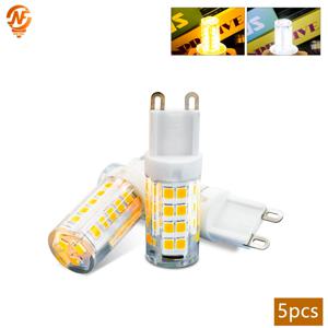 5개 G9 LED 전구 3W 5W 9W AC 220V 230V 에너지 절약형 차가운/따뜻한 백색 옥수수 램프 360 레이 홈 조명 장식용
