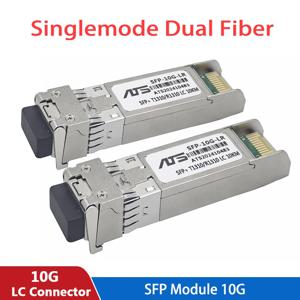 10G SFP+ 모듈 단일 모드 LR 이중 LC 기가비트 1310nm 10km 섬유 SFP 송수신기 모듈 Cisco/Mikrotik 스위치와 호환 가능