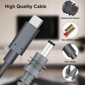 스타링크용 USB C-DC 전원 케이블 2M 5M, 스타링크 미니용 USB 타입-C 입력 방수 전원 케이블 (스타링크 3세대 미니 호환)