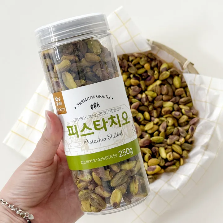 껍질제거된 무염 100% 미국산 프리미엄 피스타치오 너트