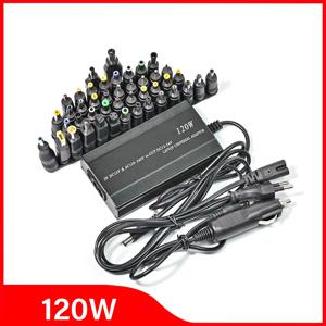 조정 가능한 120W 220v 110v ~ 12V 15V 16V 18V 19V 20V 22V 24V 차량용 충전기 범용 AC DC 전원 어댑터 공급 Usb 노트북